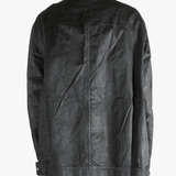 Black jackets-coats worn by a person, showing the fit