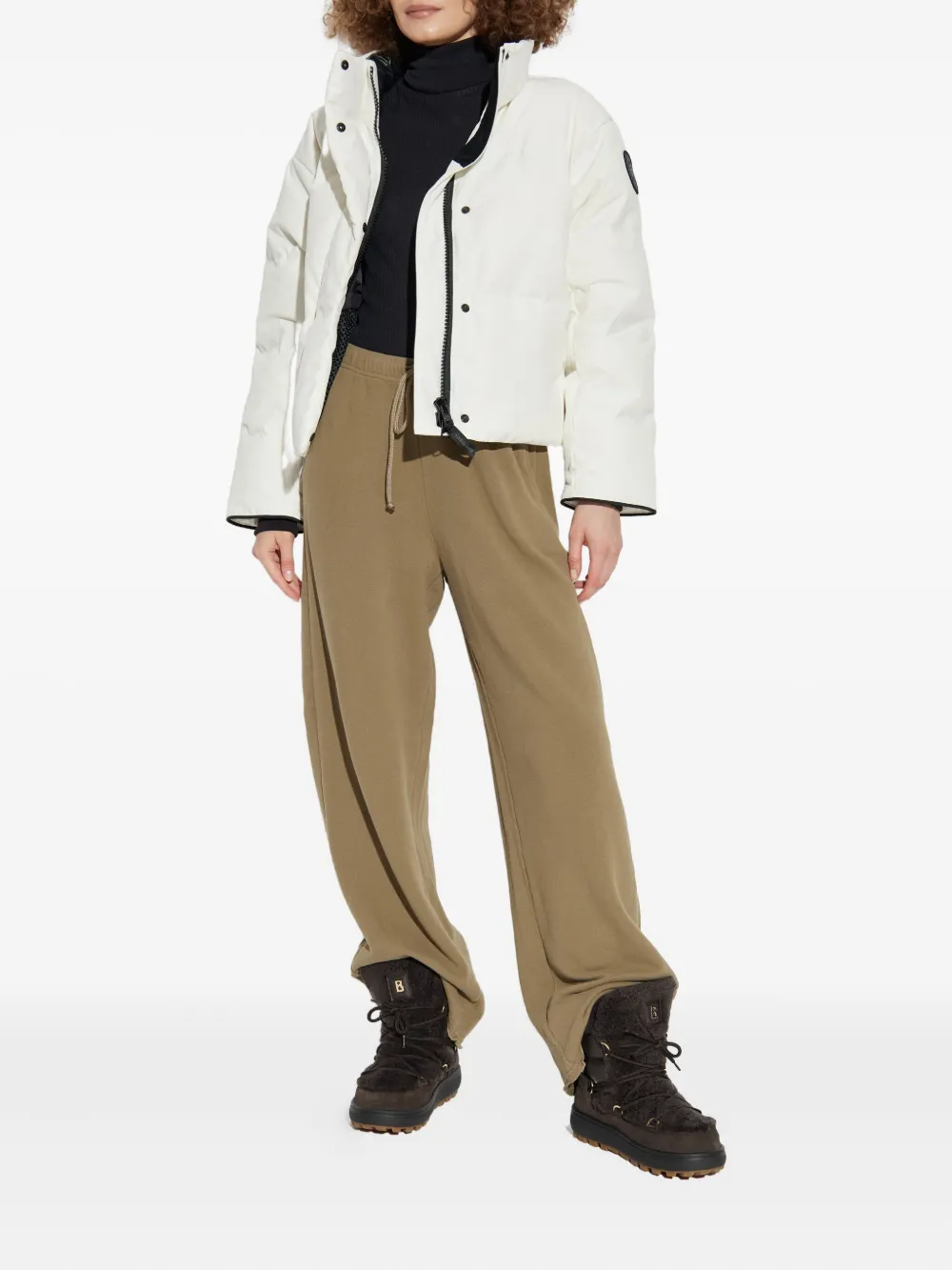 White jacket,full body view