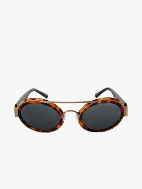 Brown eyewear, front view