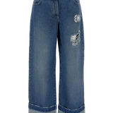 Blue jeans,front view