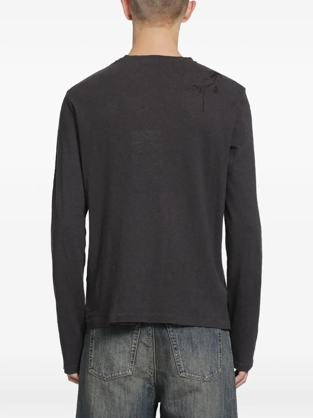 Black knitwear, front view