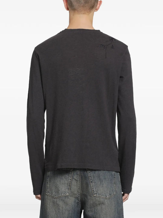 Black knitwear, front view