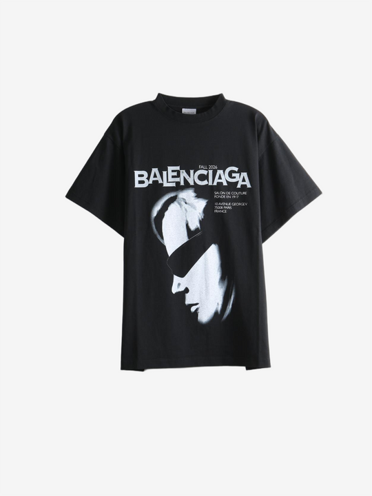 Black t-shirt, front view