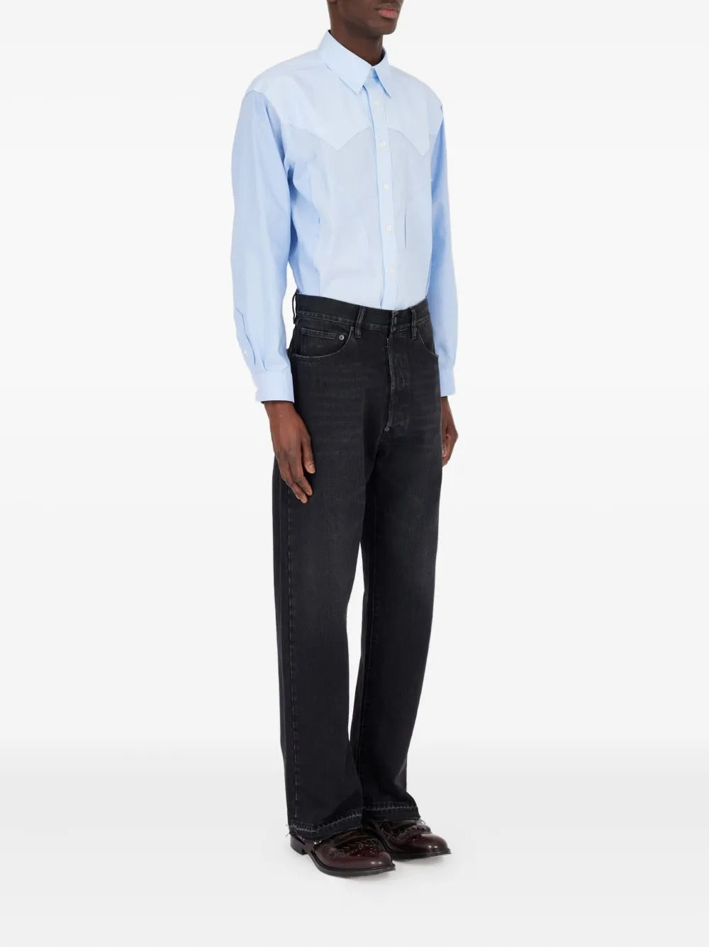 Black pants, full body view