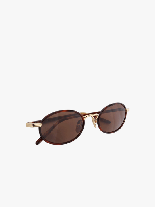 Brown eyewear, front view