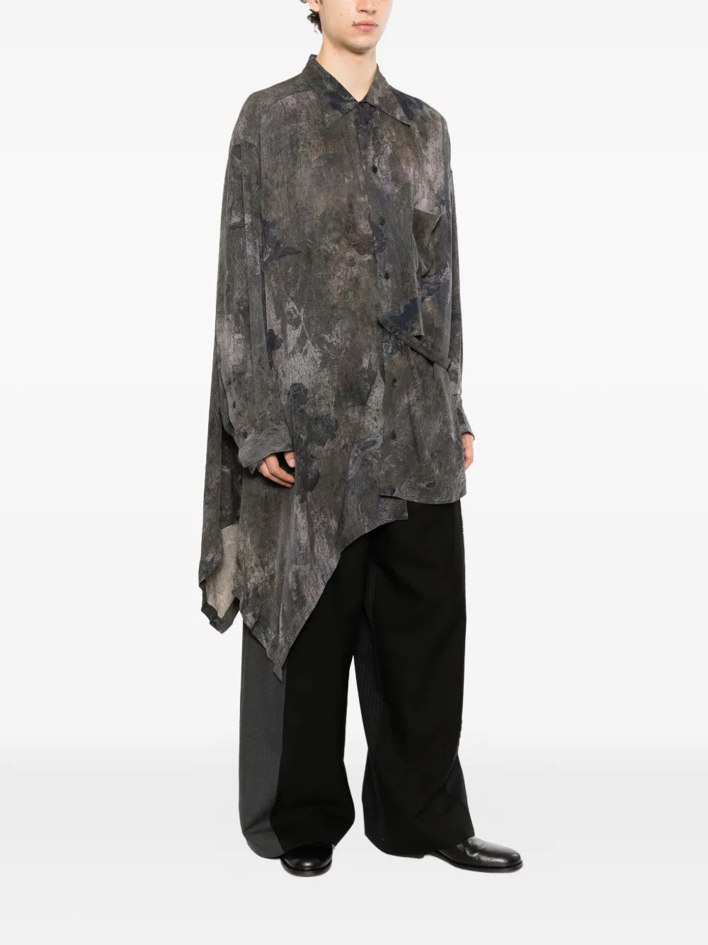 Grey jacket, full body view