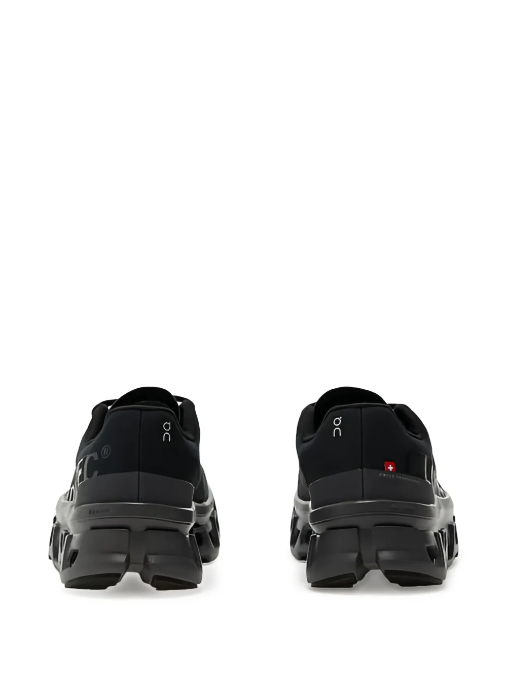 Black sneakers, back view