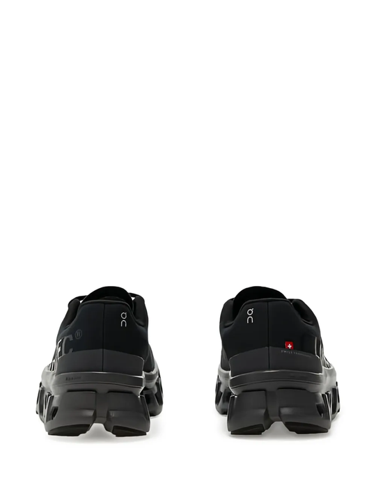 Black sneakers, back view