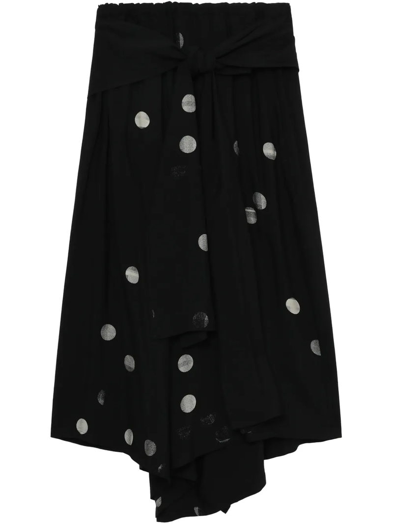 Y'S - Women Front Tied Polka Dot Pants