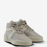 Grey sneakers, front view