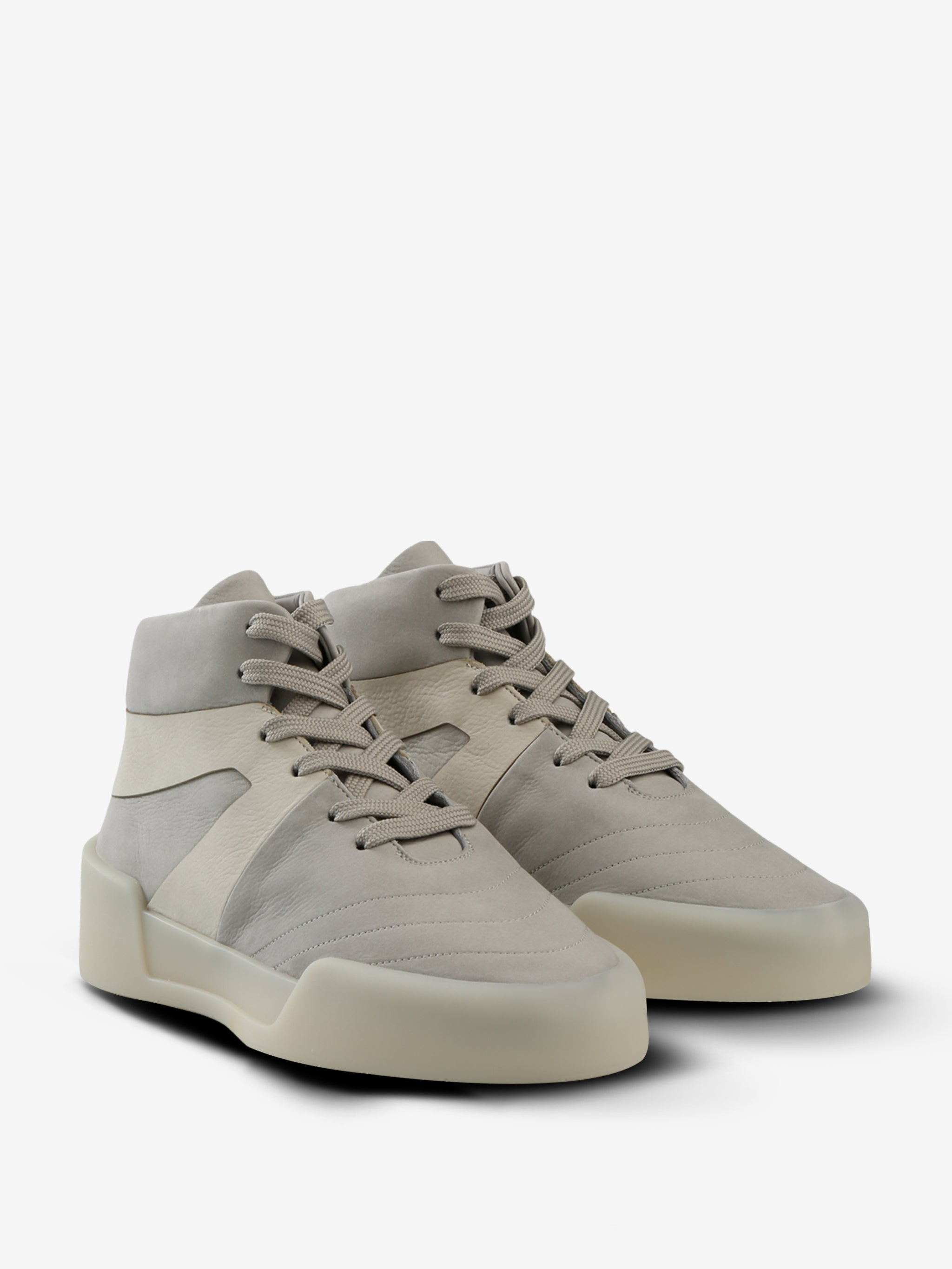 Grey sneakers, front view