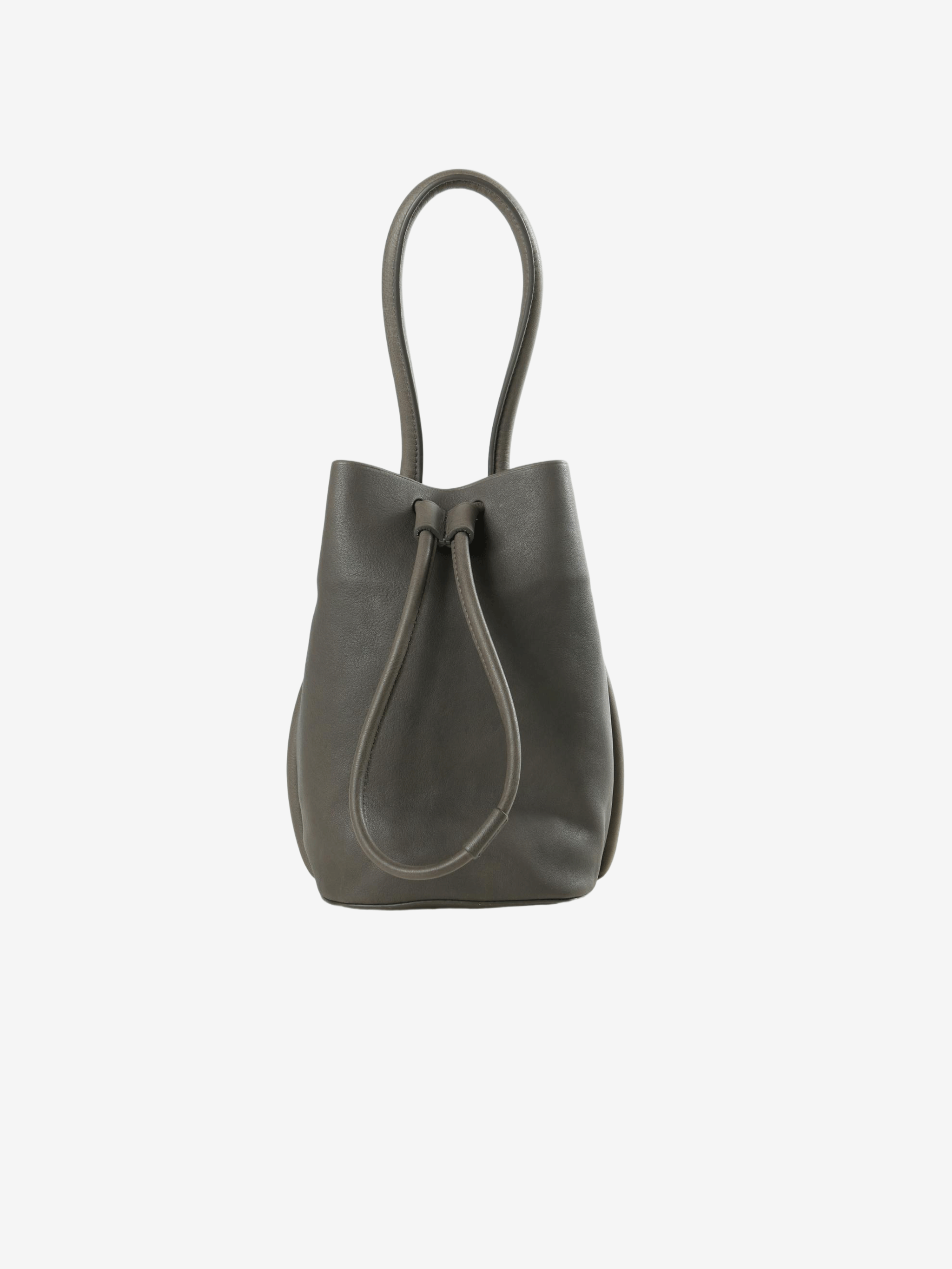 Grey bags, front view