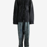 Black jacket,full body view