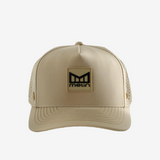Tan hat, front view
