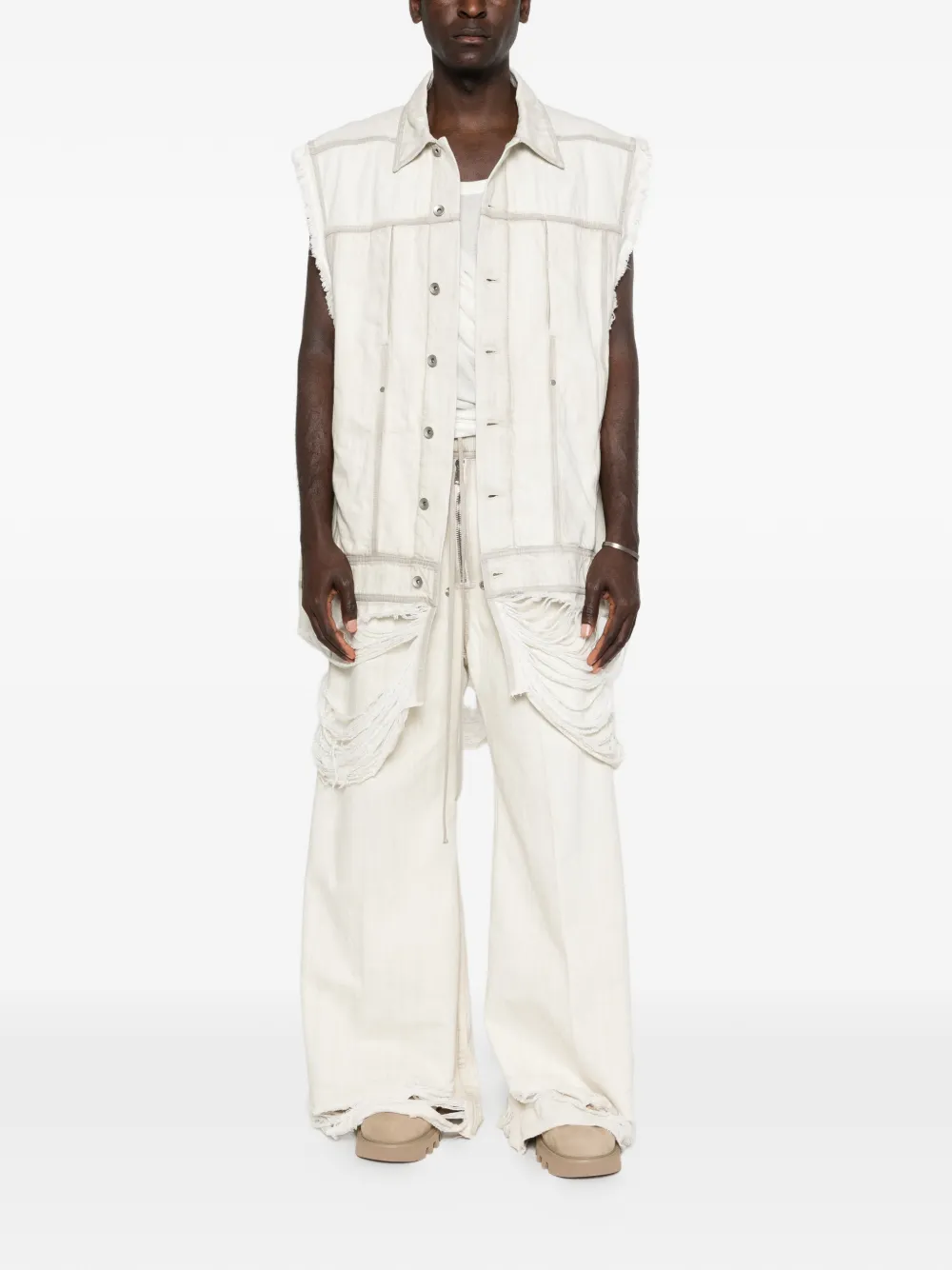 White jacket, full body view
