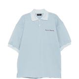 Blue top, front view