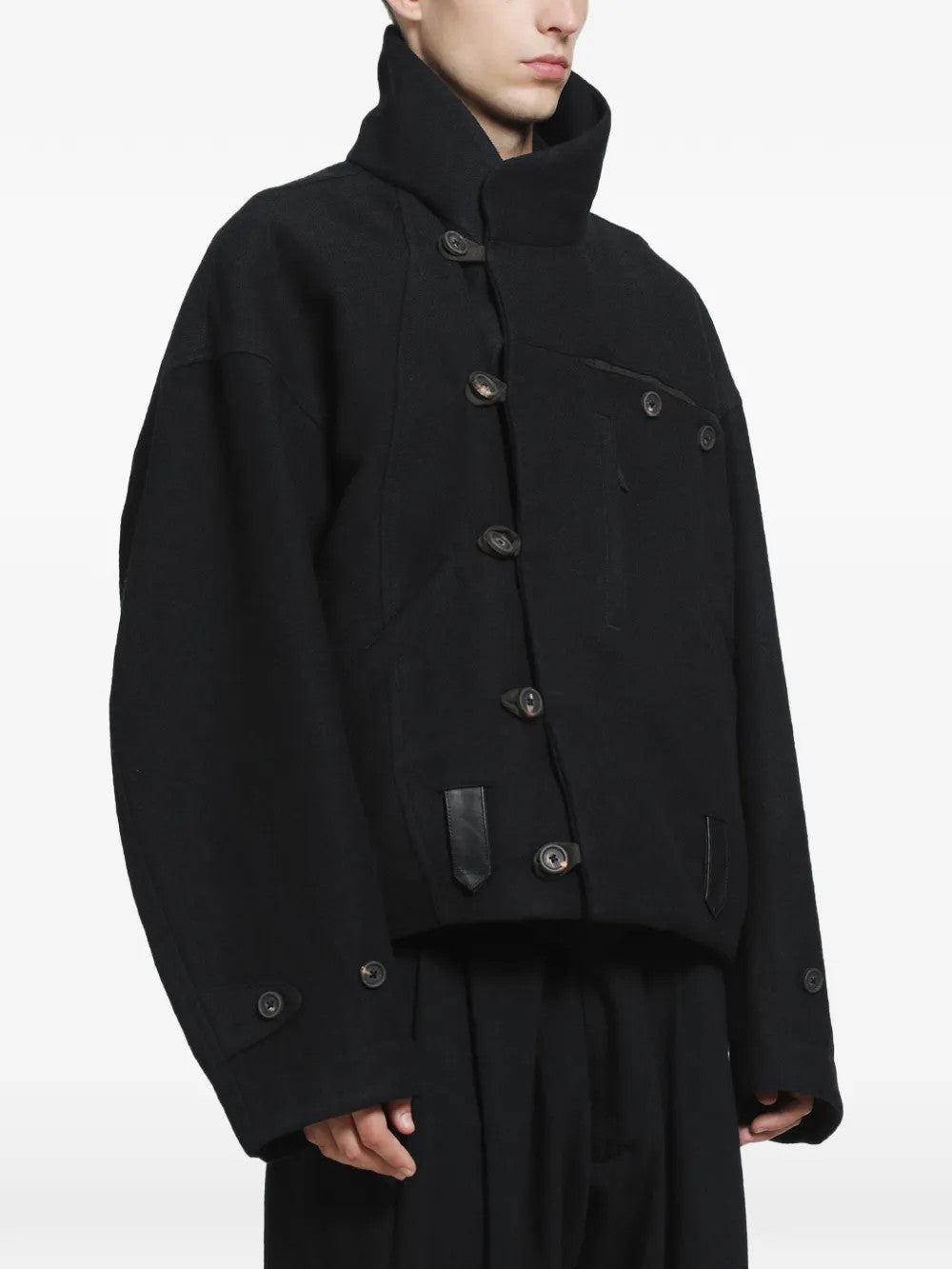Black jacket, full body view