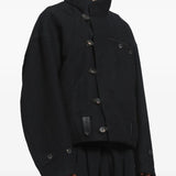 Black jacket, full body view
