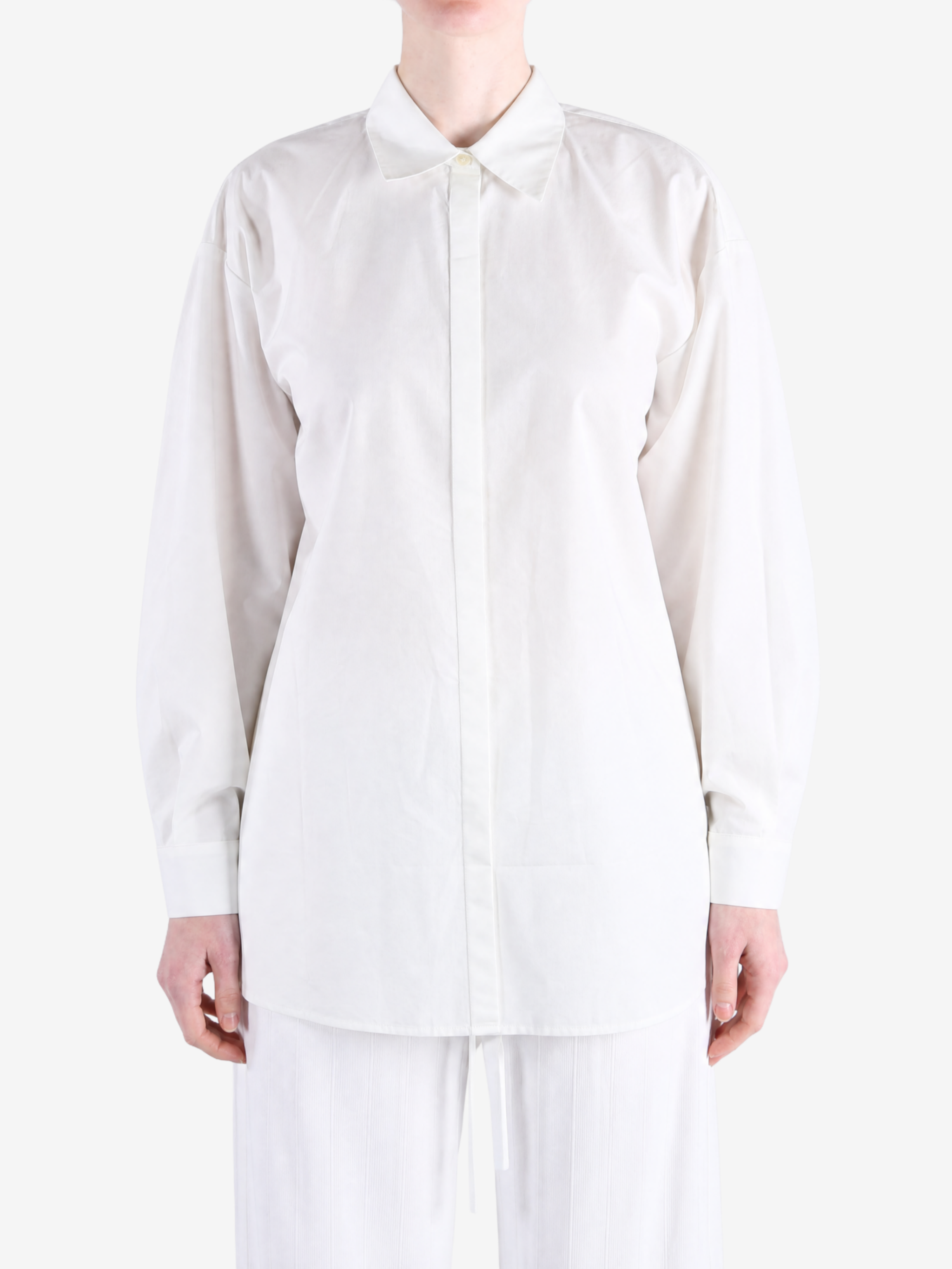 White shirt, full body view