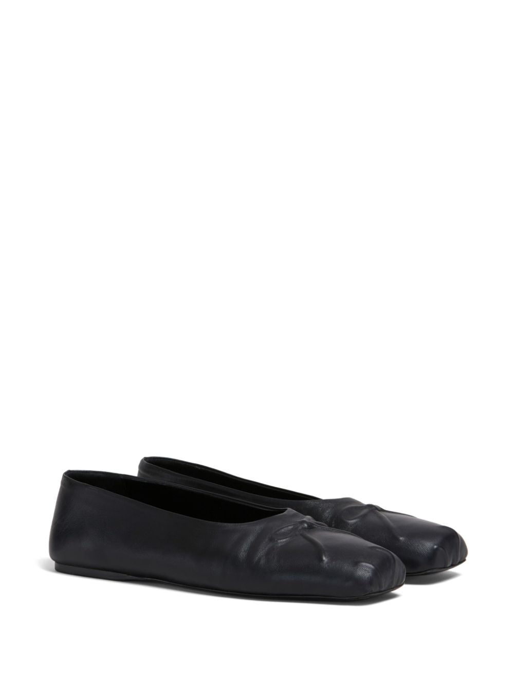 MARNI - Women Nappa Leather Seamless Little Bow Ballet Flat