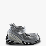Grey shoes, front view