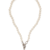 White necklace, front view