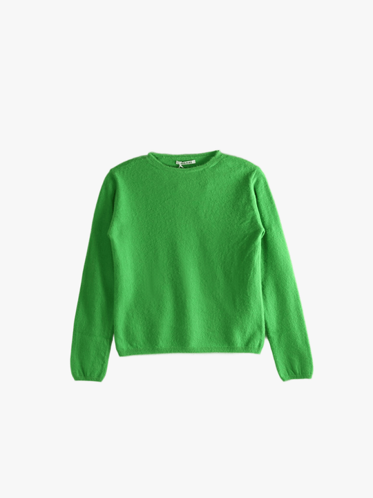 Green sweater, front view