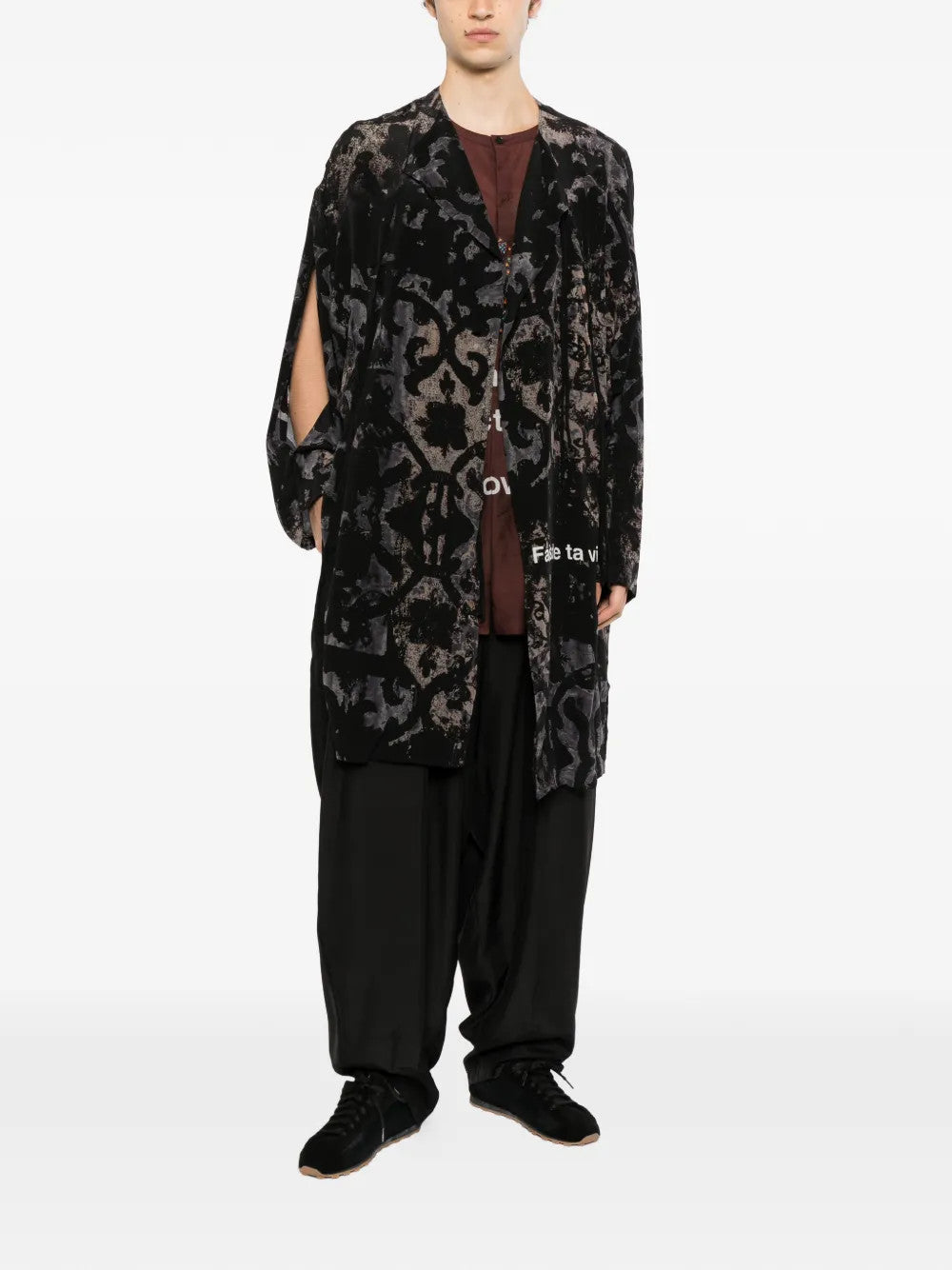 Black jacket, full body view