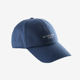 Blue hats, side view