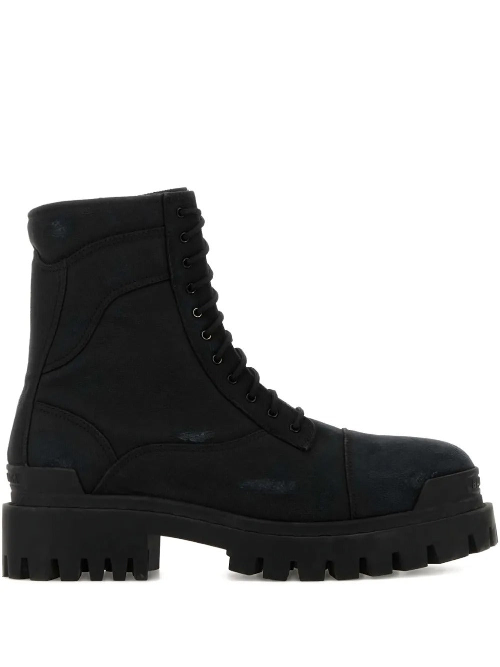 Black boots, front view