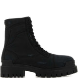 Black boots, front view