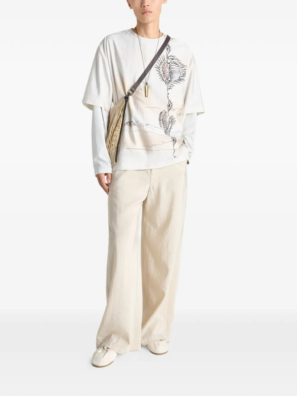 White tops, full body view