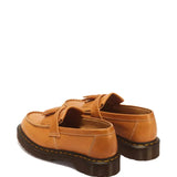 Tan shoes, back view