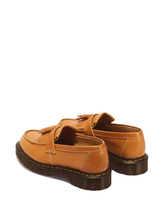 Tan shoes, back view