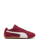 Red shoes, side view