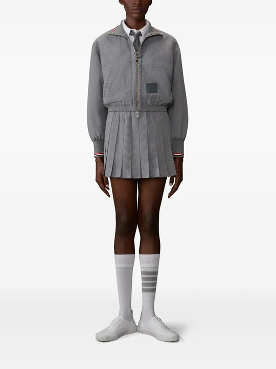 Grey jacket, full body view