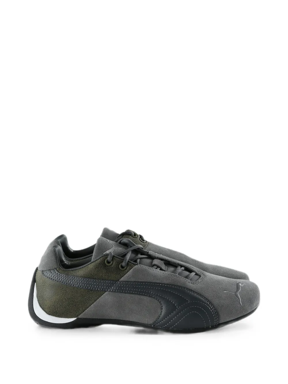 Grey sneakers, front view