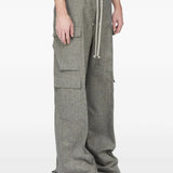 Grey pants, full body view