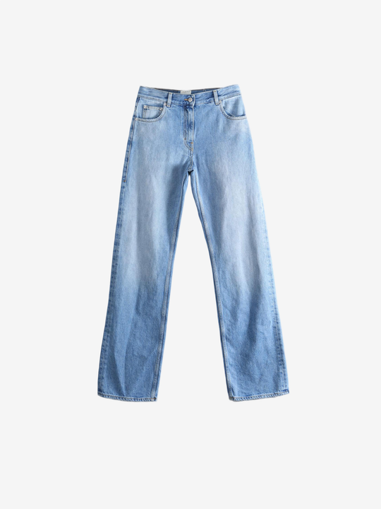 Blue jeans, front view