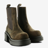 Brown boot, side view