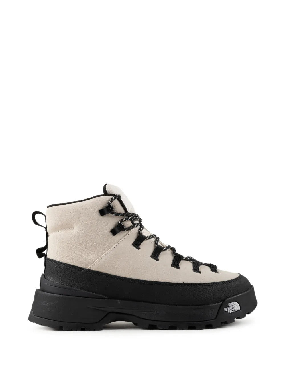 Tan boots, side view