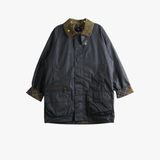 Navy jacket, front view