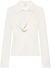 COURRÈGES - Women Oblique Crepe Jersey Shirt