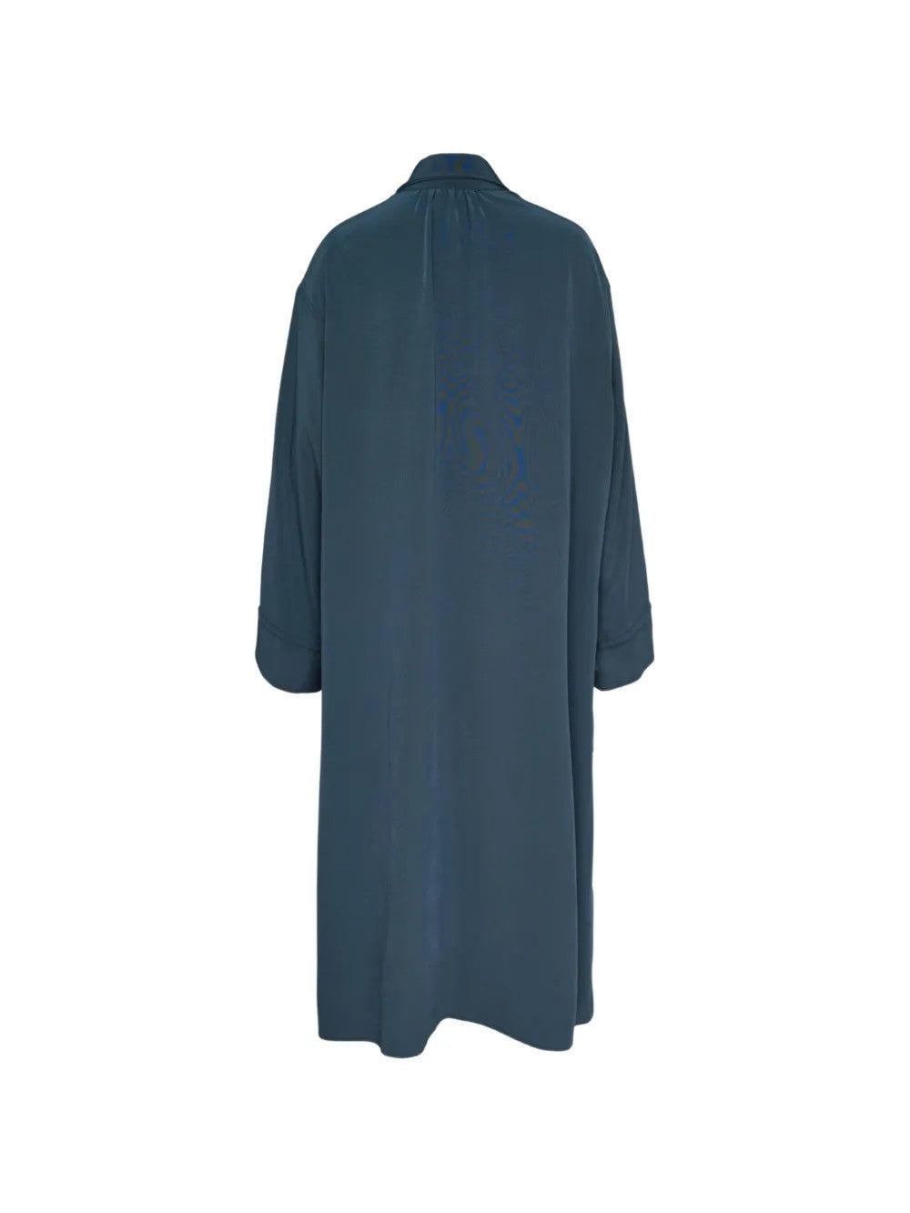 Navy dress, back view