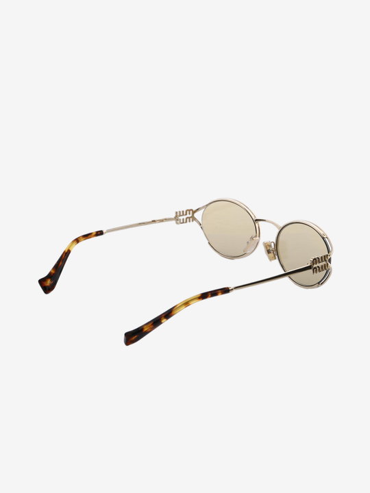 Tan eyewear, front view