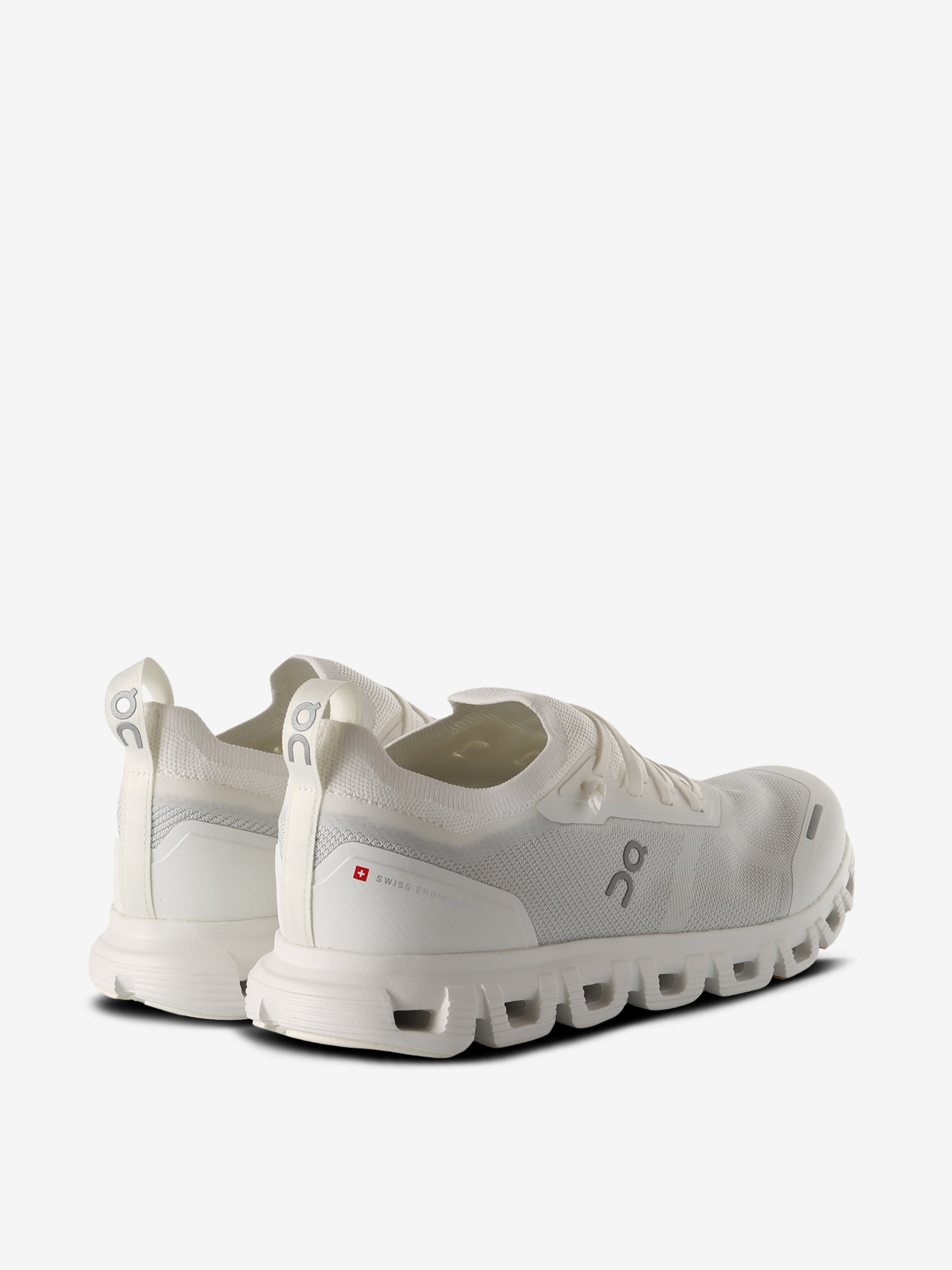 White sneakers, back view