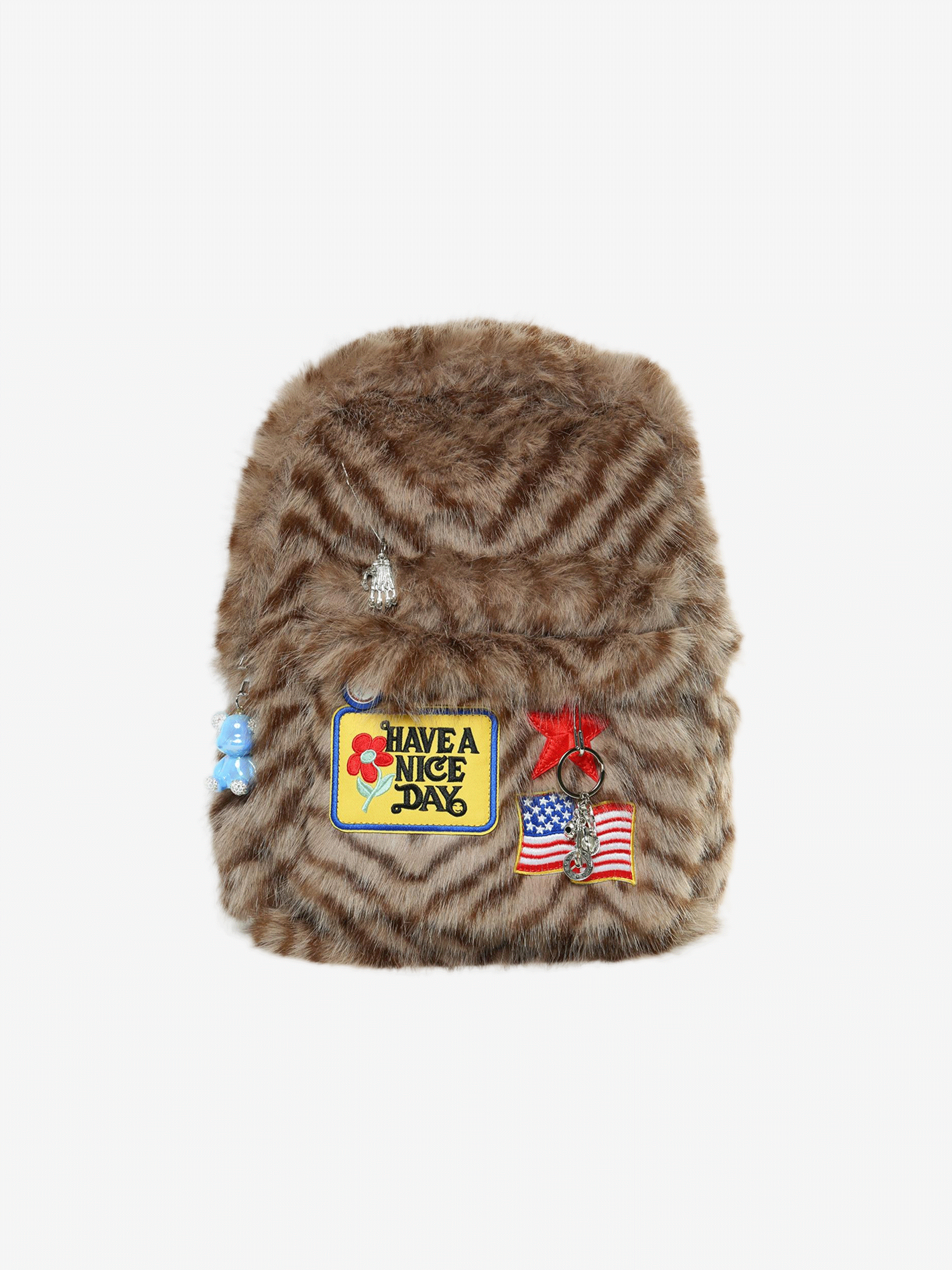 Brown bags, front view