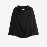 Black shirt, front view