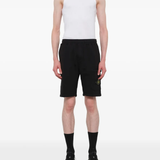 Black shorts,full body view