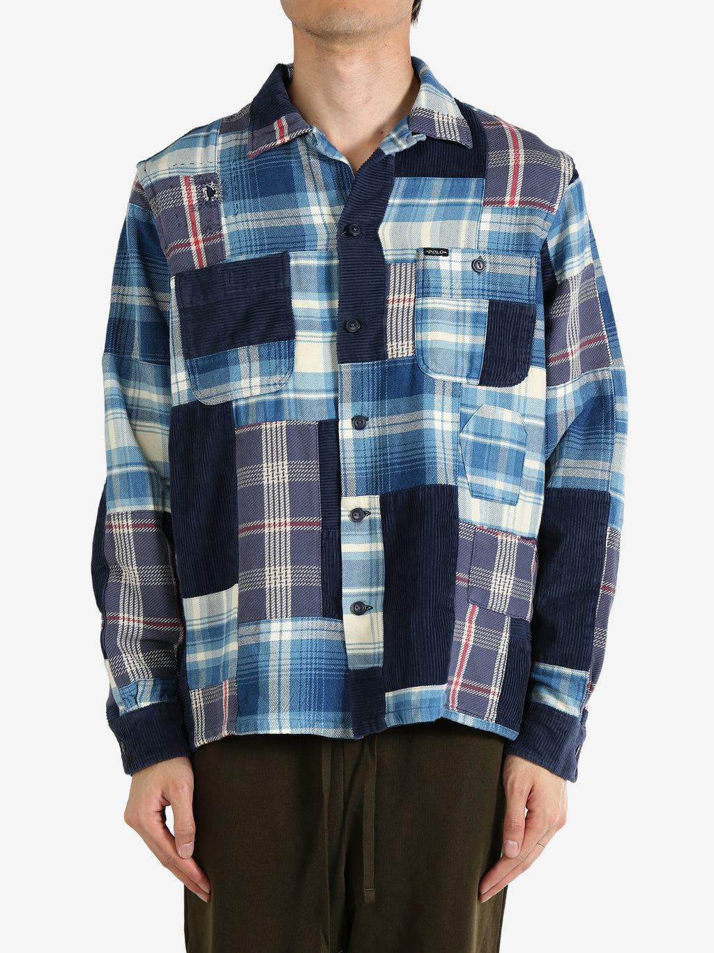 POLO RALPH LAUREN - Men Flannel Patchwork LS Sport Shirt